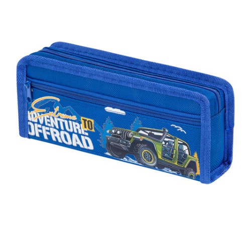 Пенал ЮНЛАНДИЯ ЮНИОР, 2 отделения, полиэстер, 