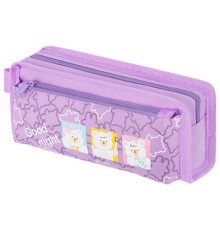 Пенал ЮНЛАНДИЯ ЮНИОР, 2 отделения, с ручкой, полиэстер, 