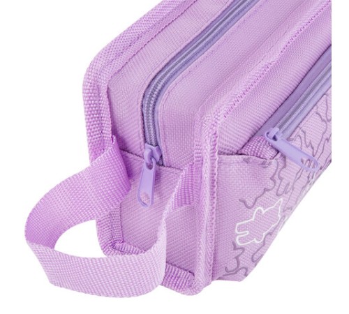 Пенал ЮНЛАНДИЯ ЮНИОР, 2 отделения, с ручкой, полиэстер, 