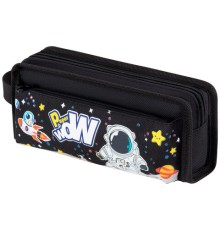 Пенал ЮНЛАНДИЯ ЮНИОР, 2 отделения, с ручкой, полиэстер, 