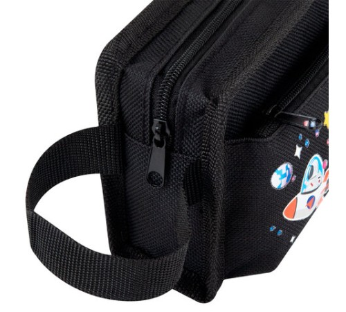 Пенал ЮНЛАНДИЯ ЮНИОР, 2 отделения, с ручкой, полиэстер, 