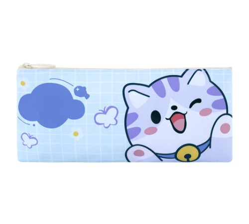 Пенал-конверт ПИФАГОР, 1 отделение, ПВХ, ассорти 