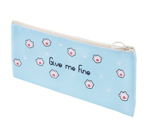 Пенал-конверт ПИФАГОР, 1 отделение, ПВХ, ассорти 