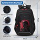 Рюкзак BRAUBERG CONTENT универсальный, 3 отделения, светоотражающий принт, 