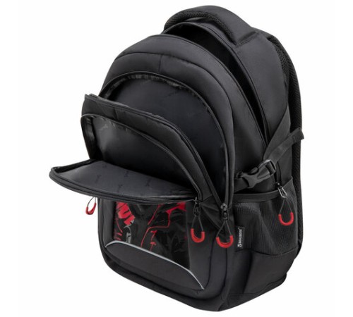 Рюкзак BRAUBERG CONTENT универсальный, 3 отделения, светоотражающий принт, 