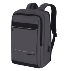 Рюкзак HEIKKI ELECT (ХЕЙКИ) универсальный, отделение для ноутбука, USB-порт, серый, 44х30х16 см, 273863