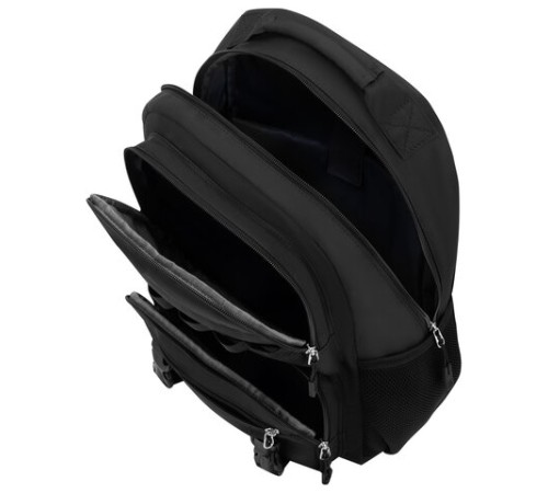 Рюкзак HEIKKI FUSION (ХЕЙКИ) универсальный, отделение для ноутбука, с КОШЕЛЬКОМ, черный, 44х31х14 см, 273864