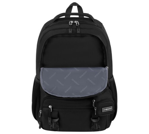 Рюкзак HEIKKI FUSION (ХЕЙКИ) универсальный, отделение для ноутбука, с КОШЕЛЬКОМ, черный, 44х31х14 см, 273864