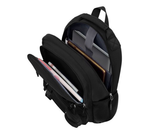 Рюкзак HEIKKI FUSION (ХЕЙКИ) универсальный, отделение для ноутбука, с КОШЕЛЬКОМ, черный, 44х31х14 см, 273864