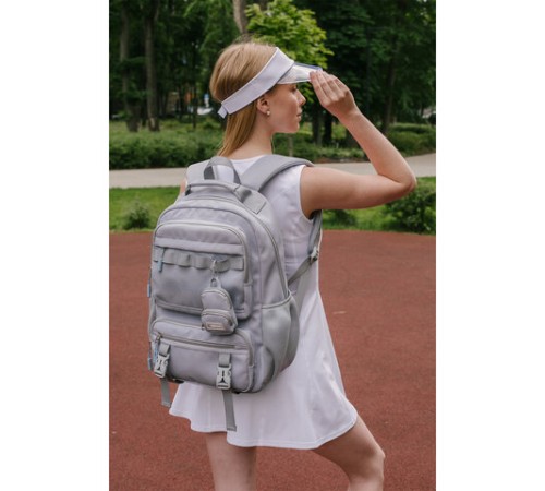 Рюкзак HEIKKI FUSION (ХЕЙКИ) универсальный, отделение для ноутбука, с КОШЕЛЬКОМ, лаванда, 44х31х14 см, 273865