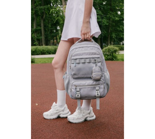 Рюкзак HEIKKI FUSION (ХЕЙКИ) универсальный, отделение для ноутбука, с КОШЕЛЬКОМ, лаванда, 44х31х14 см, 273865