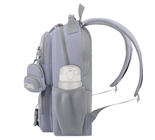 Рюкзак HEIKKI FUSION (ХЕЙКИ) универсальный, отделение для ноутбука, с КОШЕЛЬКОМ, лаванда, 44х31х14 см, 273865