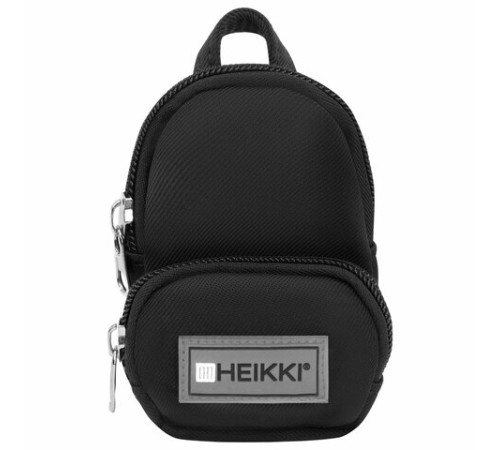 Рюкзак HEIKKI FUSION (ХЕЙКИ) универсальный, 2 отделения, отделение для ноутбука, c КОШЕЛЬКОМ, черный, 44х31х14 см, 273866