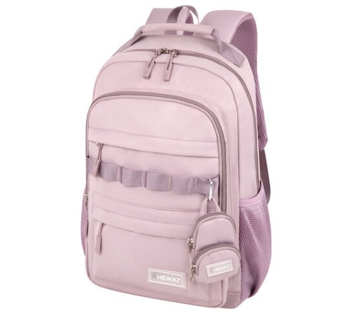 Рюкзак HEIKKI FUSION (ХЕЙКИ) универсальный, 2 отделения, отделение для ноутбука, c КОШЕЛЬКОМ, пыльная роза, 44х31х14 см, 273867