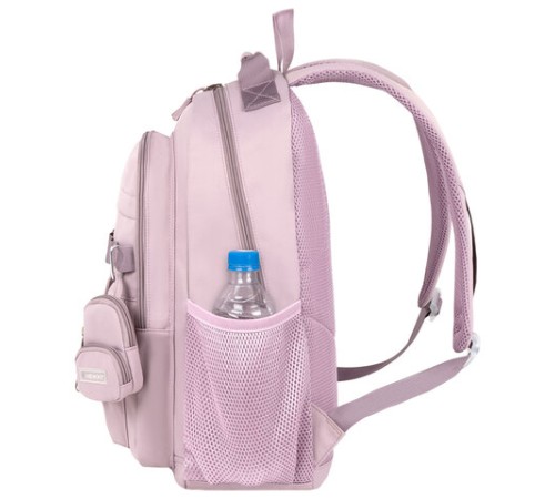 Рюкзак HEIKKI FUSION (ХЕЙКИ) универсальный, 2 отделения, отделение для ноутбука, c КОШЕЛЬКОМ, пыльная роза, 44х31х14 см, 273867