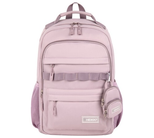 Рюкзак HEIKKI FUSION (ХЕЙКИ) универсальный, 2 отделения, отделение для ноутбука, c КОШЕЛЬКОМ, пыльная роза, 44х31х14 см, 273867