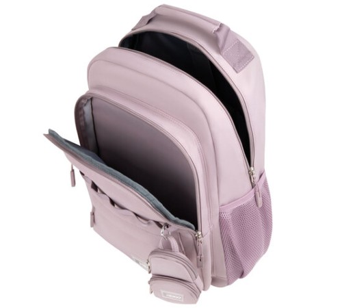 Рюкзак HEIKKI FUSION (ХЕЙКИ) универсальный, 2 отделения, отделение для ноутбука, c КОШЕЛЬКОМ, пыльная роза, 44х31х14 см, 273867