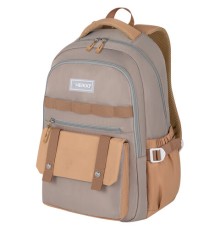 Рюкзак HEIKKI GOODLY (ХЕЙКИ) универсальный, 2 отделения, отделение для ноутбука, бежевый, 46x33x18 см, 273868