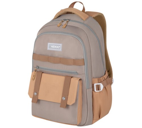 Рюкзак HEIKKI GOODLY (ХЕЙКИ) универсальный, 2 отделения, отделение для ноутбука, бежевый, 46x33x18 см, 273868