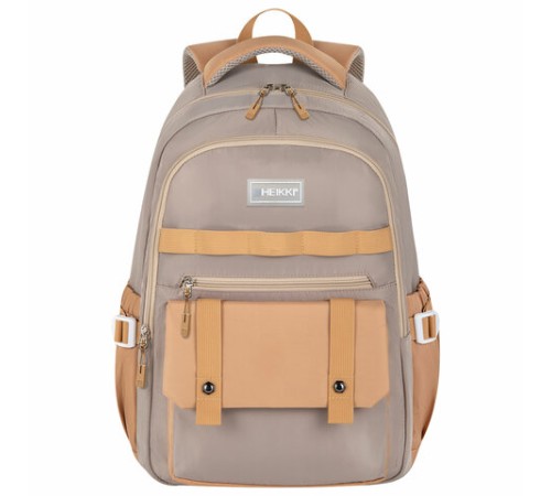 Рюкзак HEIKKI GOODLY (ХЕЙКИ) универсальный, 2 отделения, отделение для ноутбука, бежевый, 46x33x18 см, 273868