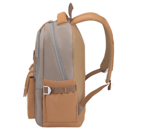 Рюкзак HEIKKI GOODLY (ХЕЙКИ) универсальный, 2 отделения, отделение для ноутбука, бежевый, 46x33x18 см, 273868