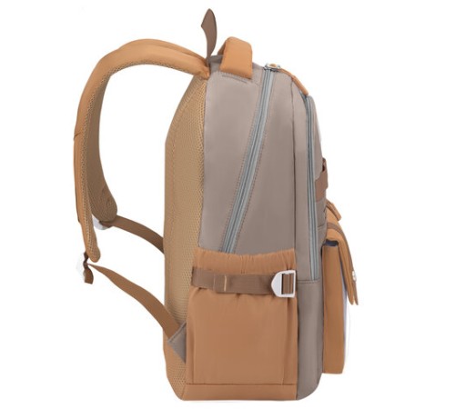 Рюкзак HEIKKI GOODLY (ХЕЙКИ) универсальный, 2 отделения, отделение для ноутбука, бежевый, 46x33x18 см, 273868