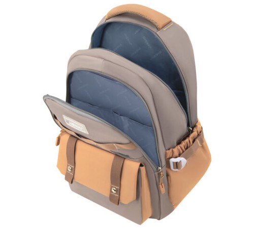 Рюкзак HEIKKI GOODLY (ХЕЙКИ) универсальный, 2 отделения, отделение для ноутбука, бежевый, 46x33x18 см, 273868