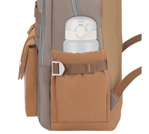 Рюкзак HEIKKI GOODLY (ХЕЙКИ) универсальный, 2 отделения, отделение для ноутбука, бежевый, 46x33x18 см, 273868