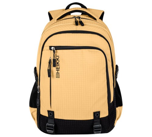 Рюкзак HEIKKI VALUABLE (ХЕЙКИ) универсальный, 2 отделения, отделение для ноутбука, бежевый, 48x33x19 см, 273870