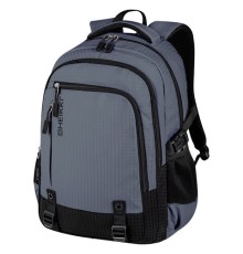 Рюкзак HEIKKI VALUABLE (ХЕЙКИ) универсальный, 2 отделения, отделение для ноутбука, серый, 48x33x19 см, 273871