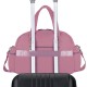 Сумка дорожная HEIKKI HANDY (ХЕЙКИ), карман на молнии, багажная лента, пыльная роза, 43х16х30 см, 273872