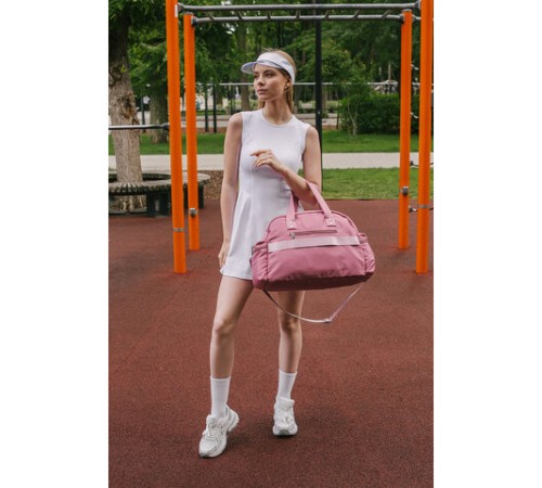 Сумка дорожная HEIKKI HANDY (ХЕЙКИ), карман на молнии, багажная лента, пыльная роза, 43х16х30 см, 273872