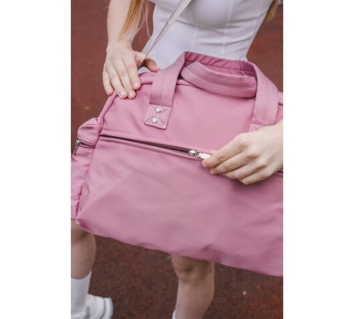 Сумка дорожная HEIKKI HANDY (ХЕЙКИ), карман на молнии, багажная лента, пыльная роза, 43х16х30 см, 273872