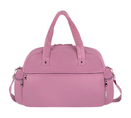 Сумка дорожная HEIKKI HANDY (ХЕЙКИ), карман на молнии, багажная лента, пыльная роза, 43х16х30 см, 273872