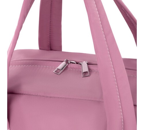 Сумка дорожная HEIKKI HANDY (ХЕЙКИ), карман на молнии, багажная лента, пыльная роза, 43х16х30 см, 273872