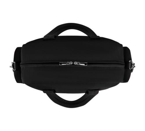 Сумка дорожная HEIKKI HANDY (ХЕЙКИ), карман на молнии, багажная лента, черная, 43х16х30 см, 273873