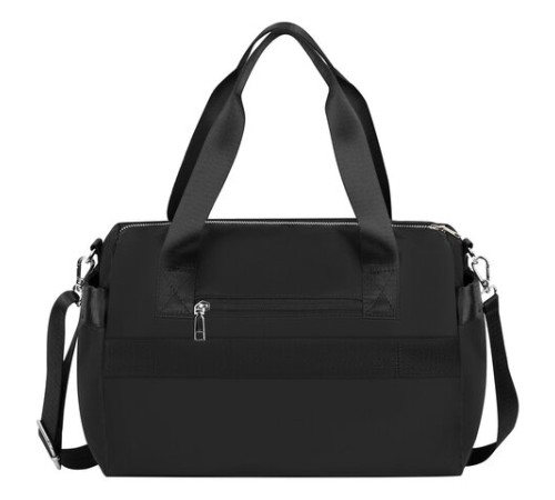 Сумка дорожная HEIKKI HANDY (ХЕЙКИ), карман на молнии, багажная лента, черная, 38х16х25 см, 273874