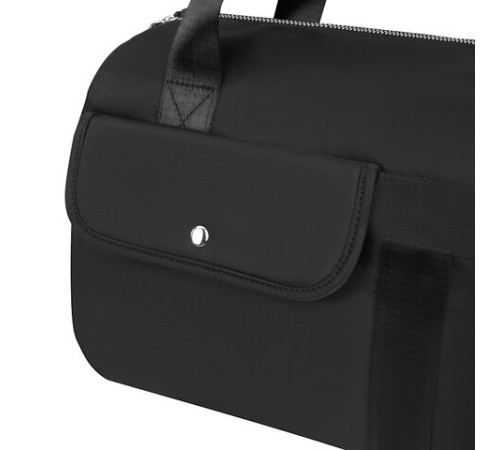 Сумка дорожная HEIKKI HANDY (ХЕЙКИ), карман на молнии, багажная лента, черная, 38х16х25 см, 273874