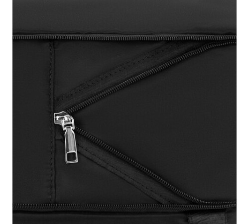 Сумка дорожная HEIKKI EXPAND (ХЕЙКИ), трансформер, багажная лента, черная, 40,5х23х42 см, 273875