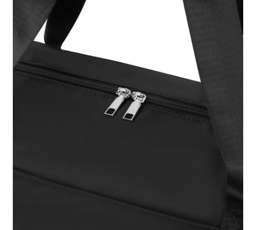 Сумка дорожная HEIKKI EXPAND (ХЕЙКИ), трансформер, багажная лента, черная, 40,5х23х42 см, 273875