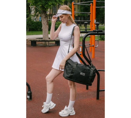 Сумка дорожная HEIKKI EXPAND (ХЕЙКИ), трансформер, багажная лента, черная, 40,5х23х42 см, 273875