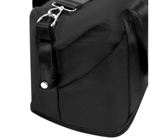 Сумка дорожная HEIKKI EXPAND (ХЕЙКИ), трансформер, багажная лента, черная, 40,5х23х42 см, 273875