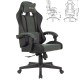 Кресло компьютерное BRABIX "Striker GM-121", синхромеханизм, 2 подушки, экокожа/велюр, черное/серое, 532961