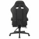 Кресло компьютерное BRABIX "Striker GM-121", синхромеханизм, 2 подушки, экокожа/велюр, черное/серое, 532961