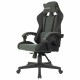 Кресло компьютерное BRABIX "Striker GM-121", синхромеханизм, 2 подушки, экокожа/велюр, черное/серое, 532961