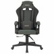 Кресло компьютерное BRABIX "Striker GM-121", синхромеханизм, 2 подушки, экокожа/велюр, черное/серое, 532961