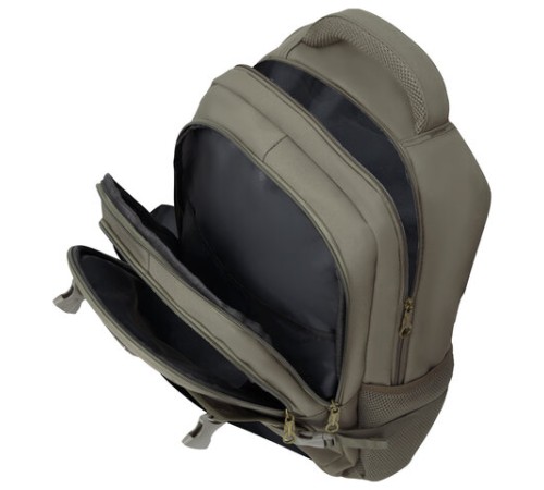 Рюкзак HEIKKI DESERTED (ХЕЙКИ) универсальный, 3 отделения, эргономичный, багажная лента, хаки, 47х33х17 см, 273877