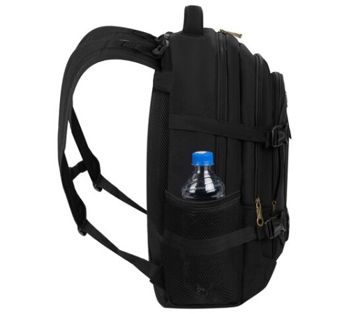 Рюкзак HEIKKI DESERTED (ХЕЙКИ) универсальный, 3 отделения, эргономичный, багажная лента, черный, 47х33х17 см, 273878