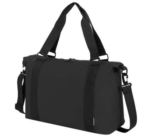 Сумка спортивная HEIKKI QUICK MOVE (ХЕЙКИ), карман на молнии, багажная лента, черная, 41х32х15 см, 273880
