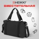 Сумка спортивная HEIKKI QUICK MOVE (ХЕЙКИ), карман на молнии, багажная лента, черная, 41х32х15 см, 273880